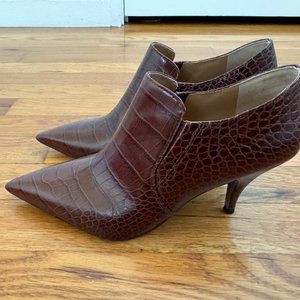 Tory Burch Crocodile Ankle Boots